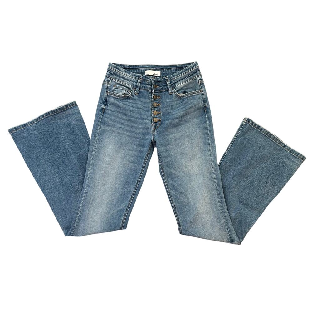 Vervet Los Angeles Women's High Rise Jeans Button Fly Vintage Retro Size 28